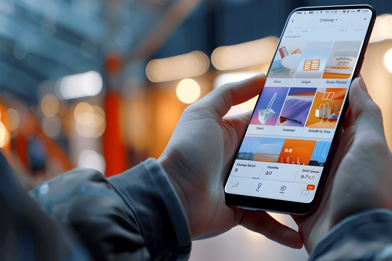 Image of a sales automation mobile application