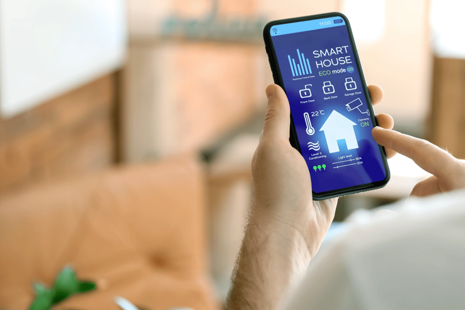 Image of an application for managing home devices