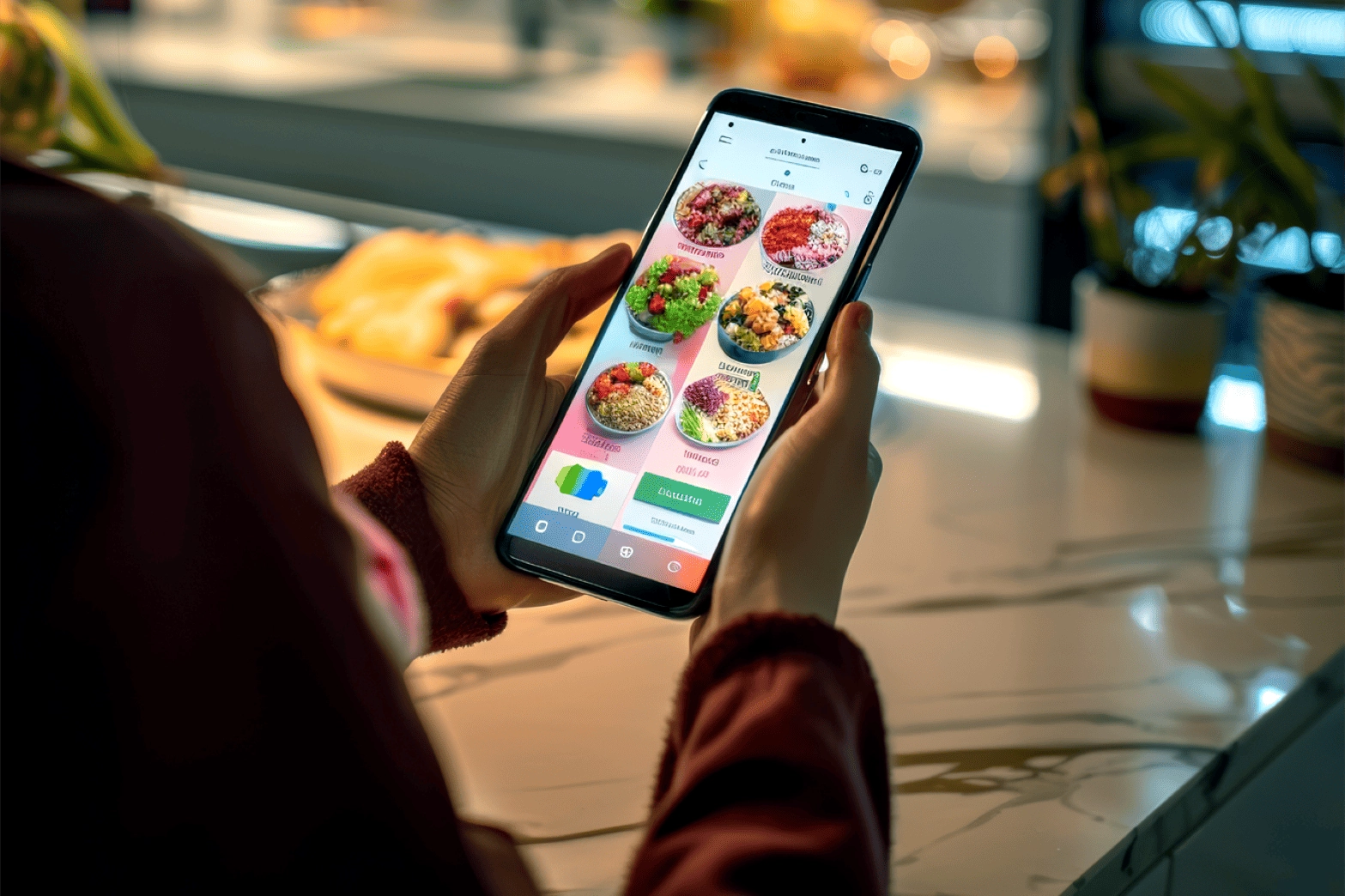Image of a web ordering application