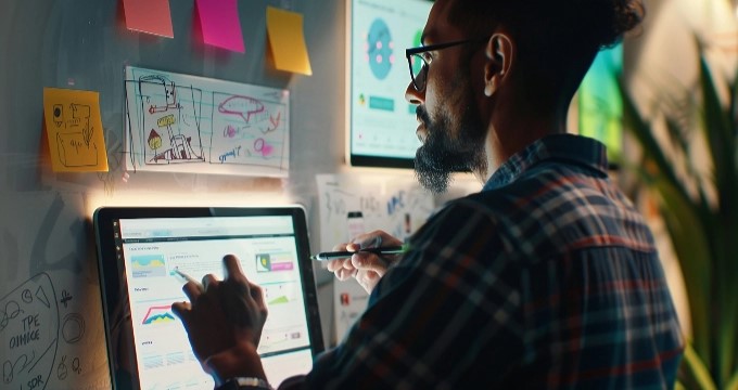 UI UX design enhanced AI